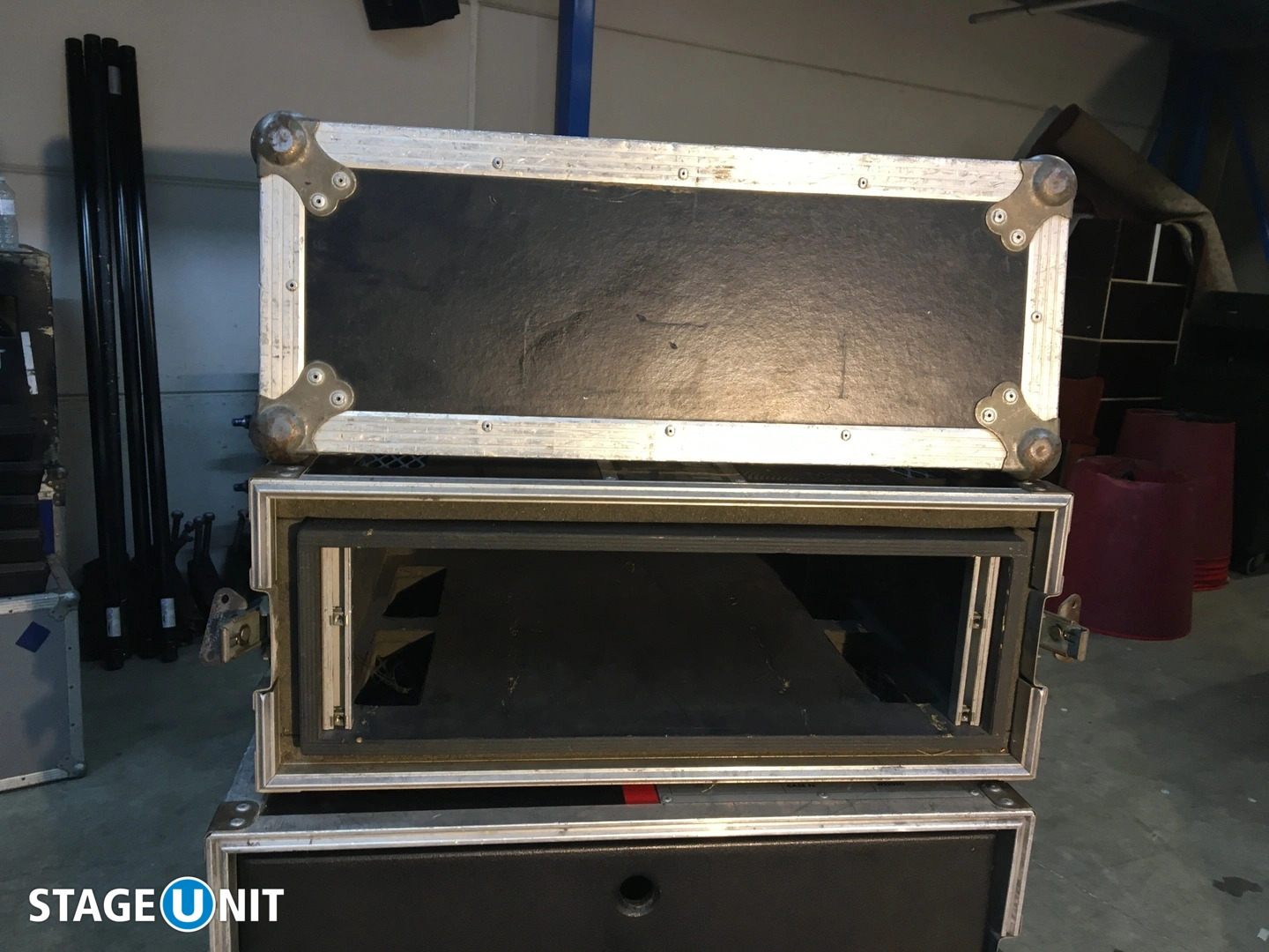 2 UNIT BINNENRACK IN FLIGHTCASE